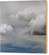 Clouds Wood Print