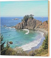 Coastal Overlook Wood Print