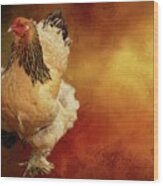 Cochin Chicken Wood Print