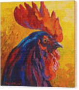 Cocky - Rooster Wood Print