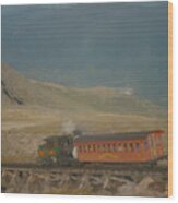 Cog Railway Mount Washington Wood Print