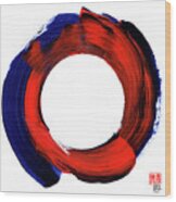 Color Zen Circle Wood Print