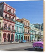 Colorful Havana Wood Print