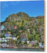Colorful Houses In Newfoundland Wood Print