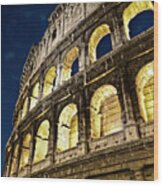 Colosseum Wood Print