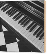 Concert Piano Wood Print