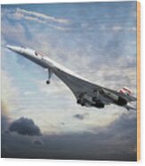 Concorde Portrait Wood Print