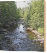 Copper Falls  River Wood Print