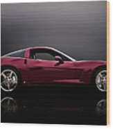 Corvette Reflections Wood Print