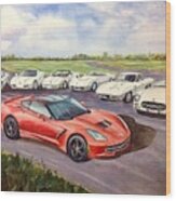 Corvettes Wood Print