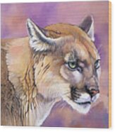 Cougar, Catamount, Mountain Lion, Puma Wood Print