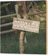 Cougars Wood Print