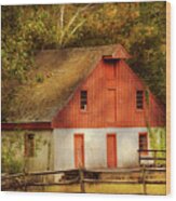 Country - Barn - Out To Pasture Wood Print