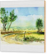 Country Bend Wood Print