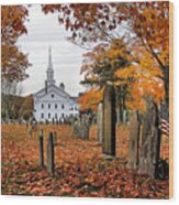Country Church Wood Print