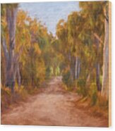 Country Roads 2  Impressionism Art Wood Print