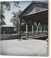 Covered Bridge Wood Print