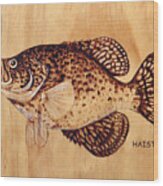 Crappie Wood Print