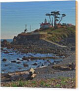 Crescent City Battery Point Lighthouse Wood Print