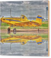 Crop Duster 002 Wood Print