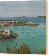 Cruz Bay On St John - Us Virgin Island Wood Print