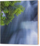 Crystal Creek Waterfalls Wood Print