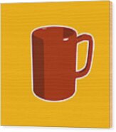 Cup Of Coffee Graphic Image Wood Print