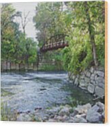 Cuyahoga River At Peninsula Wood Print