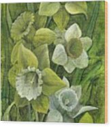 Daffodils Wood Print