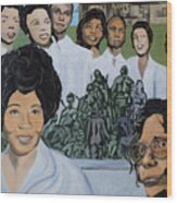 Daisy Bates And The Little Rock Nine Tribute Wood Print