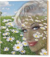 Daisy Hill Smile Wood Print