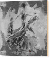 Dance Flamenco 01 Wood Print