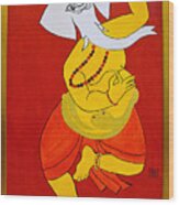 Dancing Ganesha Wood Print