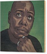 Dave Chappelle Wood Print
