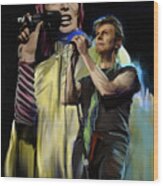 David Bowie Bowie Performance Wood Print