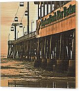 Daytona Beach Pier Wood Print