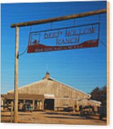 Deep Hollow Ranch Wood Print