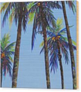 Delray Palms Ii Wood Print