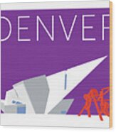 Denver Art Museum/purple Wood Print