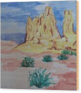 Desert Sky Wood Print