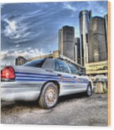 Detroit Police Wood Print