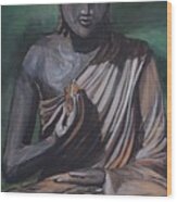 Dhyana Buddha Wood Print