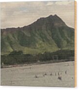 Diamond Head 1 Wood Print