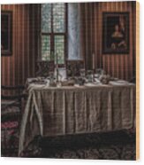 Dining Room In Castle Doorwerth Wood Print