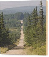 Dirt Road To Dolly Sods Wood Print