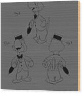 Disney Jose Carioca Character Patent 1942 Wood Print