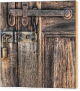Door - The Latch Wood Print