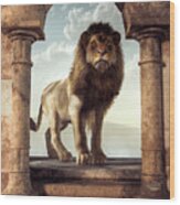 Door To The Lion's Kingdom Wood Print