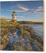 Doubling Point Lighthouse Wood Print