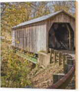 Dover Covered Bridge Wood Print